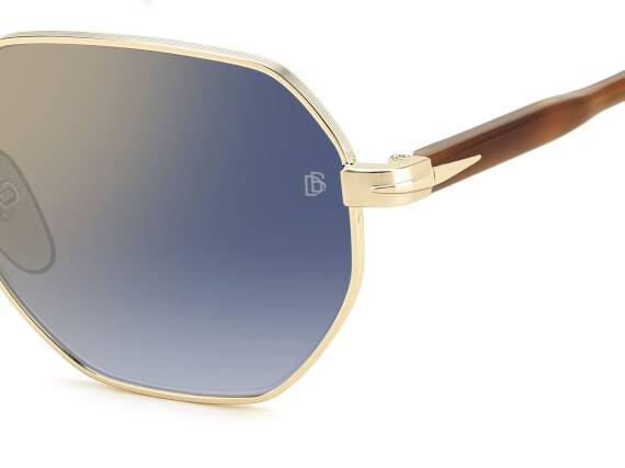 Davıd Beckham Db 1162/F/S - 06J561V Blue Shaded Gold Mırror Erkek Güneş Gözlüğü - 4