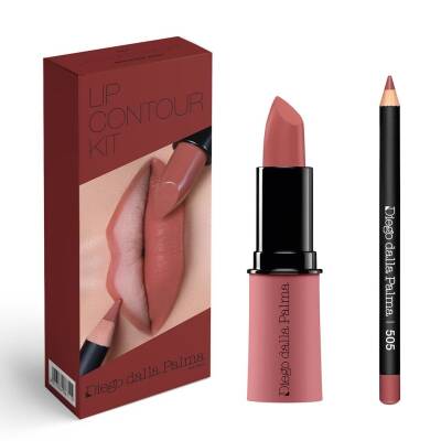 Diego Dalla Palma MU Lip Contour Kit Lipstick 505 + Dudak Kalemi 505 - Innocent Rose - 1