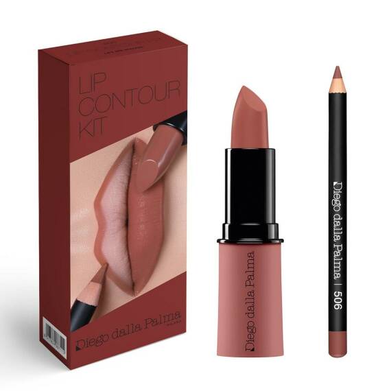 Diego Dalla Palma MU Lip Contour Kit Lipstick 506 + Dudak Kalemi 506 - Let Me Mauvea - 1