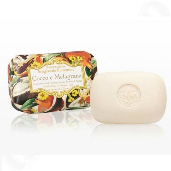 Saponificio Artigianale Fiorentino Sabun 200 Gr (7) - Coconut And Pomegranate - 1