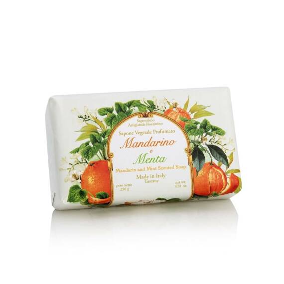 Saponificio Artigianale Fiorentino Sabun 250 Gr - Tangerine And Mint - 1