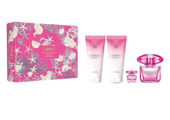 Versace Bright Crystal Absolu Edp 90 Ml + Body Lotion 100 Ml + Shower Gel 100 Ml + Edp 5 Ml - 1
