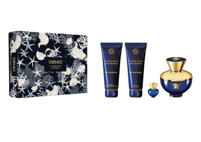 Versace Dylan Blue Pour Femme Edp 100 Ml + Body Lotion 100 Ml + Shower Gel 100 Ml + Edp 5 Ml - 1